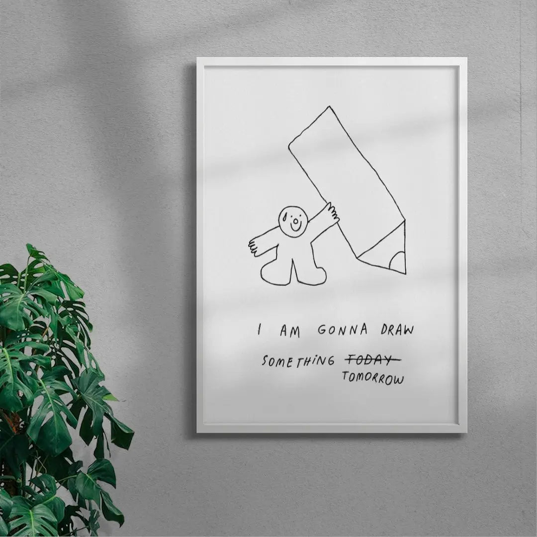 Tomorrow contemporary wall art print by Bianca Beneduci Assad - sold by DROOL