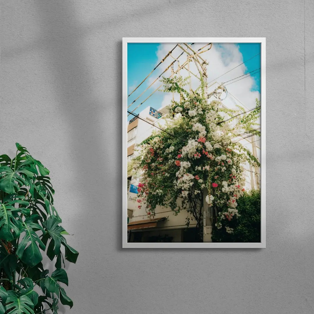 Flourish contemporary wall art print by Wyatt Clough - sold by DROOL