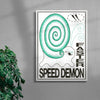 Speed Demon contemporary wall art print by Alexander Khabbazi - sold by DROOL