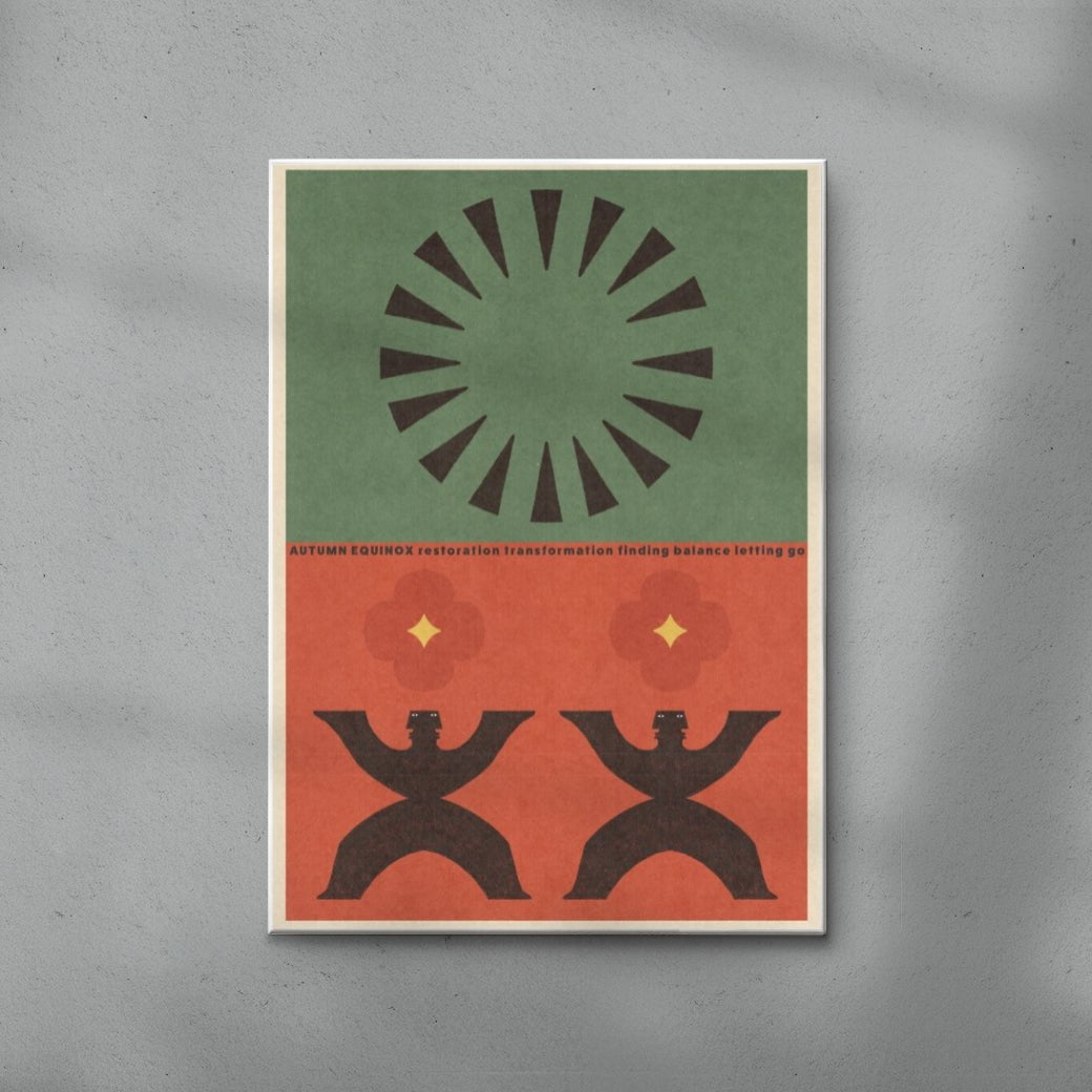 Autumn Equinox 1 contemporary wall art print by Imo Sinclair - sold by DROOL