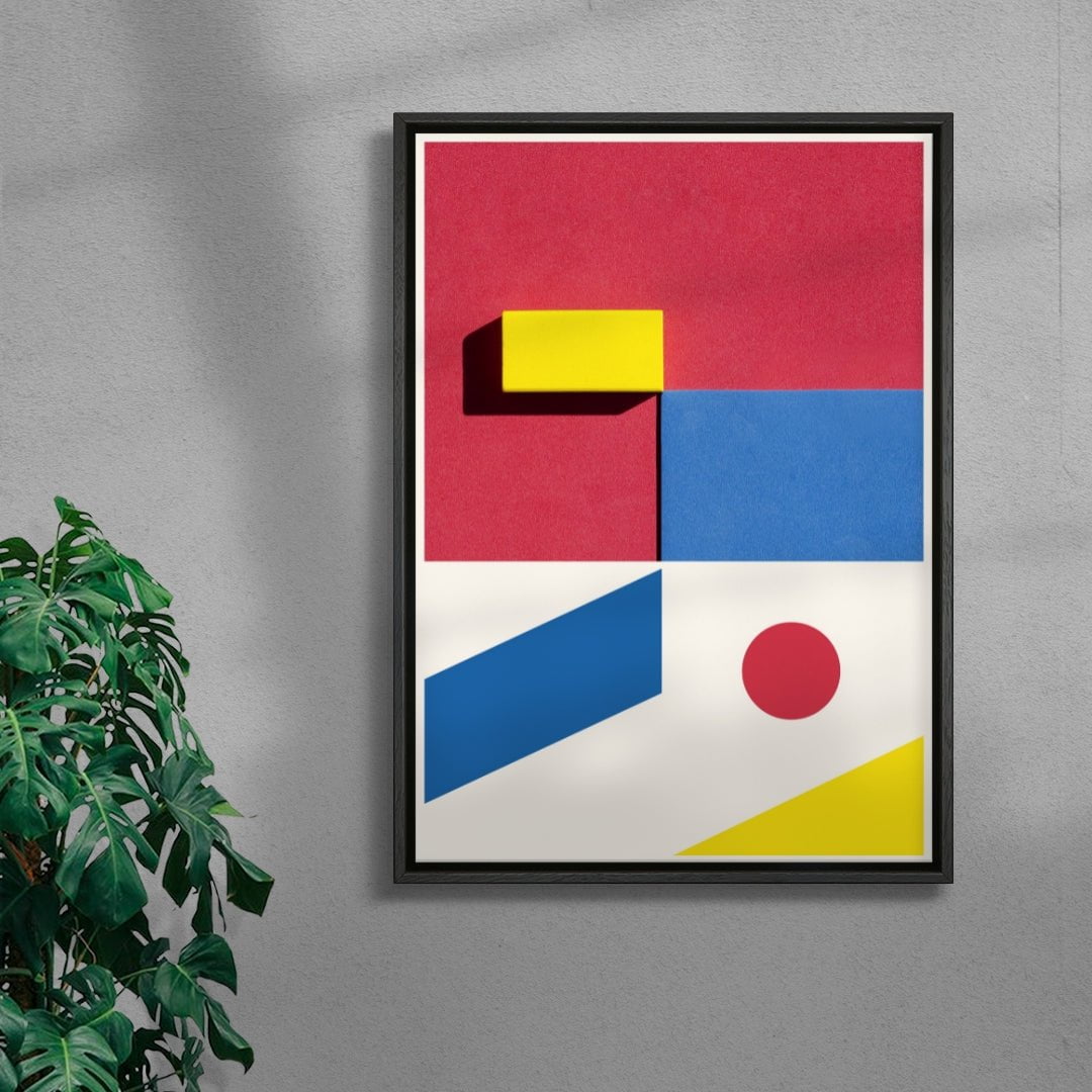 New Formalism II contemporary wall art print by Linus Lohoff - sold by DROOL