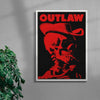 Outlaw contemporary wall art print by Utsav Verma - sold by DROOL