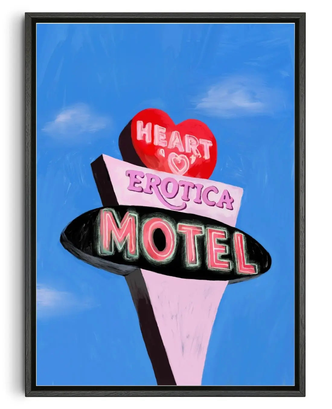 Erotica Motel contemporary wall art print by Laurie Campbell - sold by DROOL