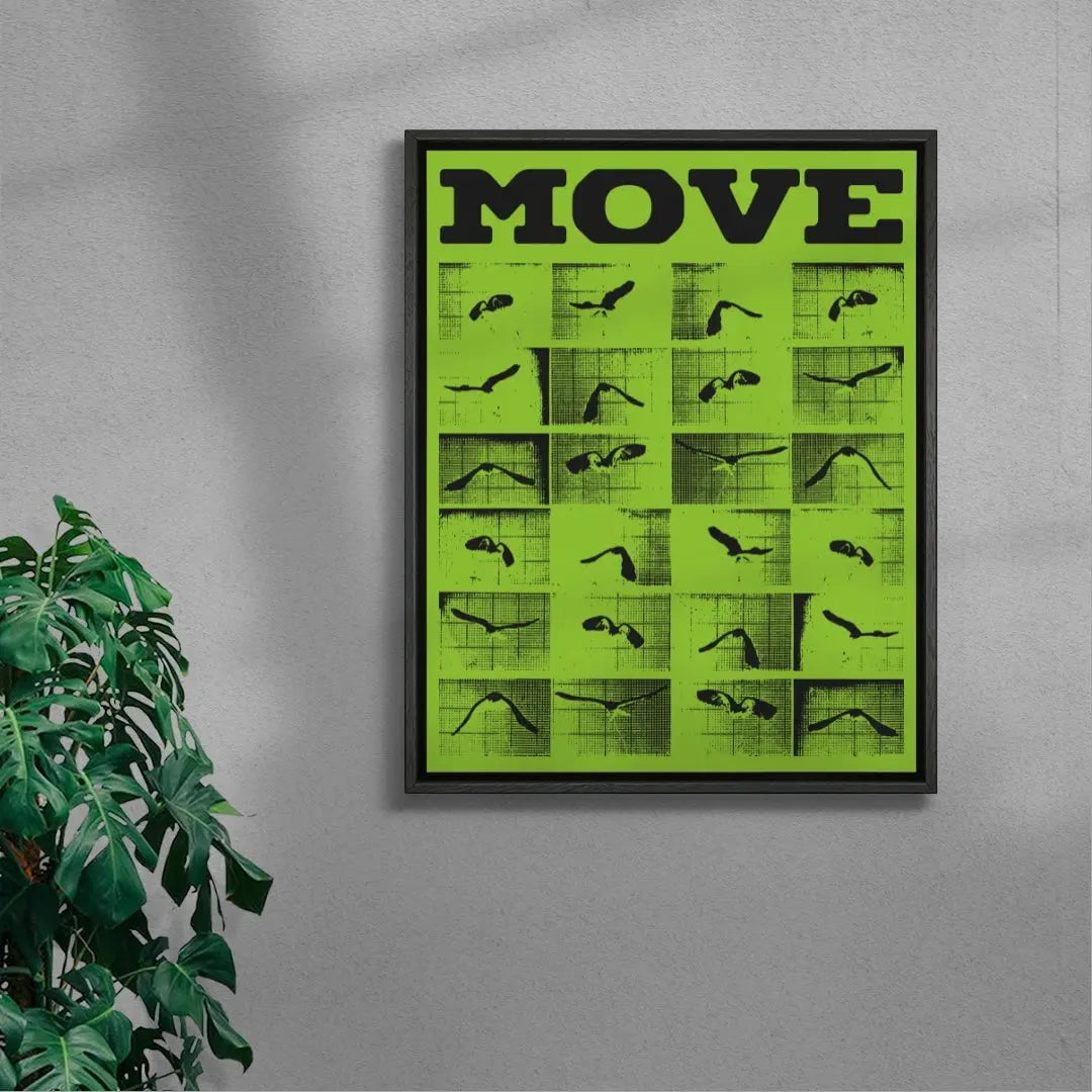 Move contemporary wall art print by Utsav Verma - sold by DROOL