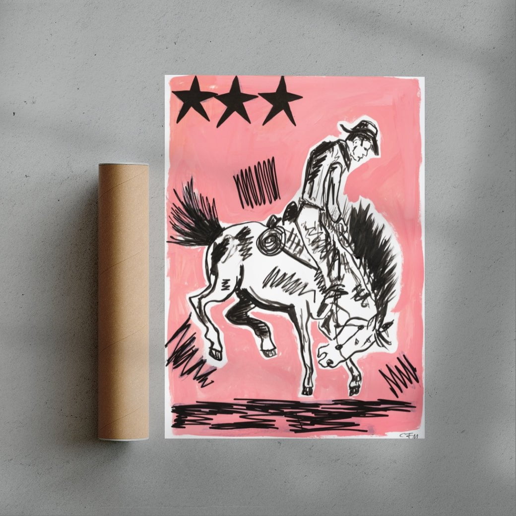 Rodeo contemporary wall art print by Caitlin Flood-Molyneux - sold by DROOL