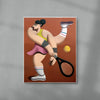 Tennis player contemporary wall art print by Juan de la Rica - sold by DROOL