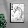 Dragon contemporary wall art print by Todd Pham - sold by DROOL