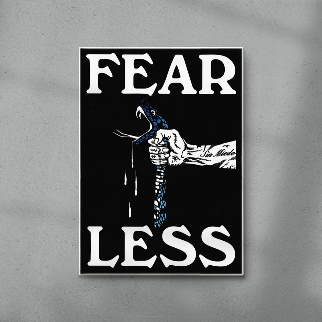 Fearless contemporary wall art print by Utsav Verma - sold by DROOL