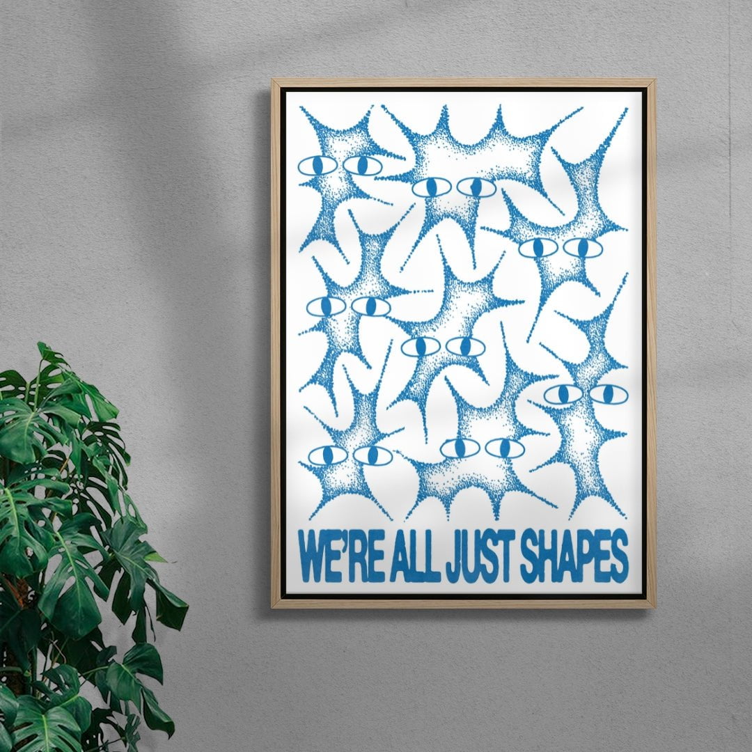 Shapes contemporary wall art print by Alexander Khabbazi - sold by DROOL