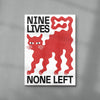 Nine Lives contemporary wall art print by Alexander Khabbazi - sold by DROOL