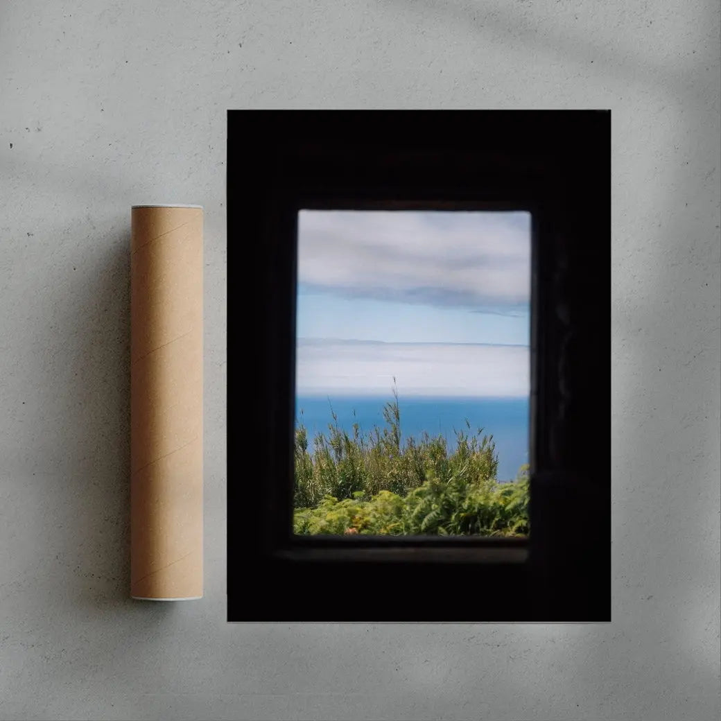 Afternoon Blue contemporary wall art print by Robin Knuth - sold by DROOL