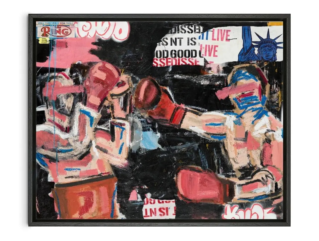 Midnight Emotions Whilst in New York contemporary wall art print by Caitlin Flood-Molyneux - sold by DROOL