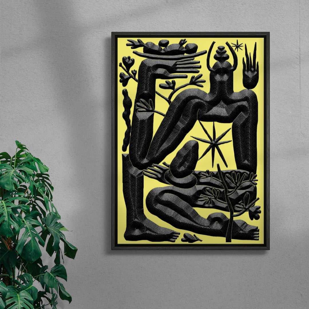 Faune and Fruits contemporary wall art print by Célestin Krier - sold by DROOL