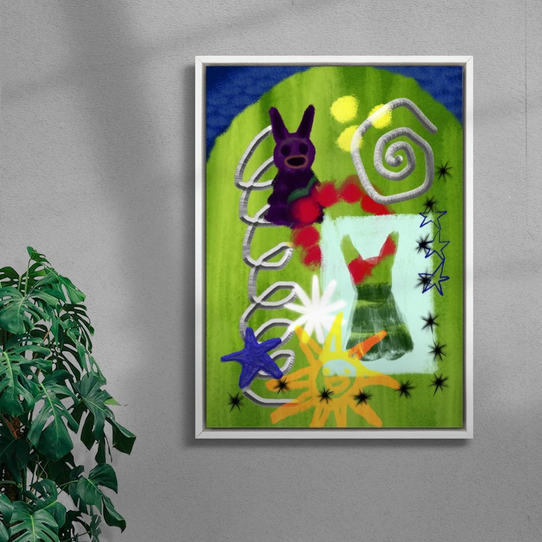 I've Got Something to Tell You contemporary wall art print by mareykrap - sold by DROOL