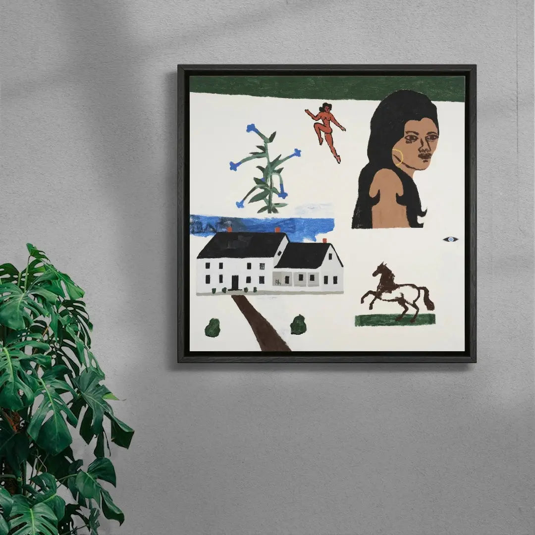 The Farmhouse contemporary wall art print by Colby Edwards - sold by DROOL