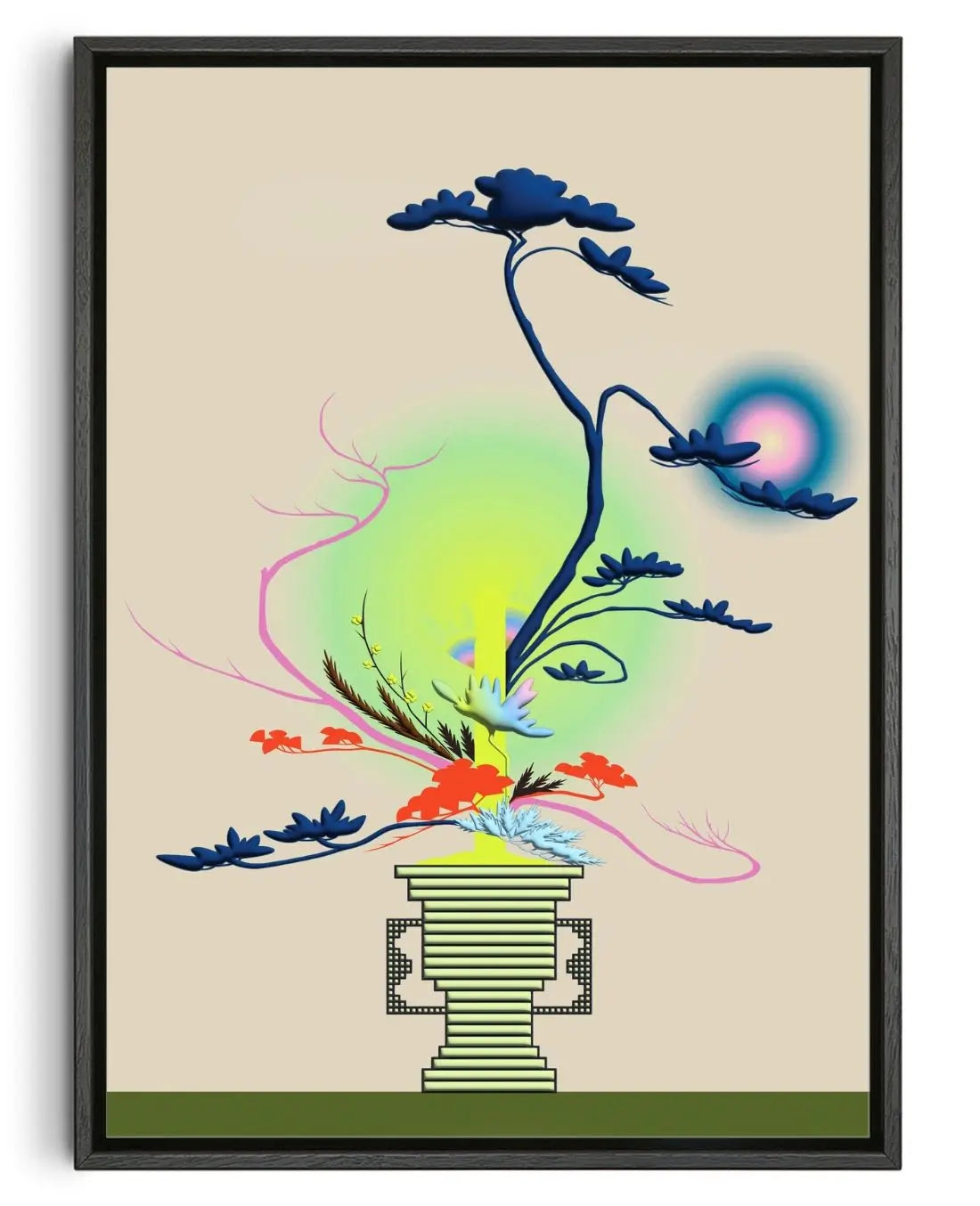 Changing Seasons II contemporary wall art print by Brindha Kumar - sold by DROOL