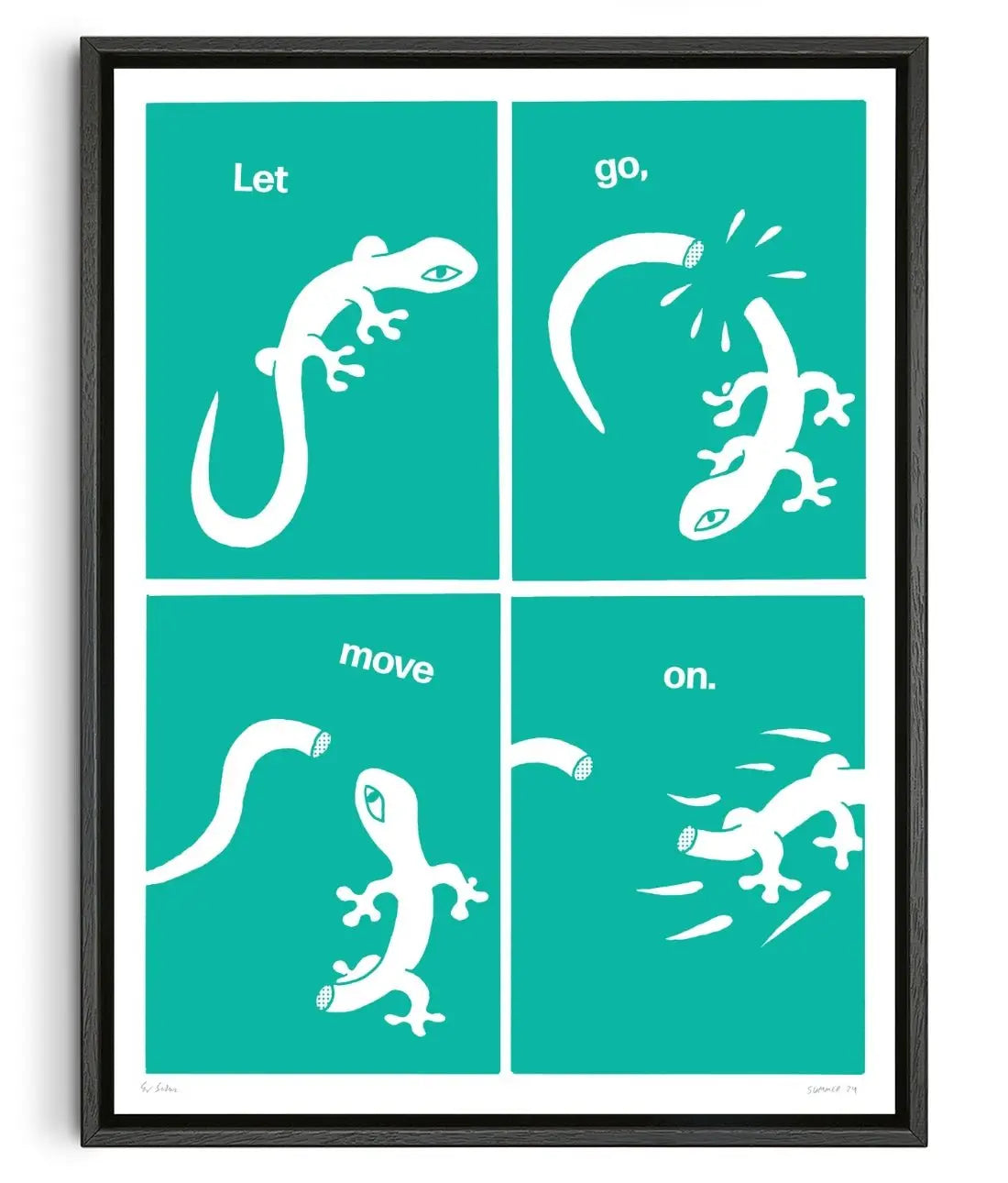 Let Go contemporary wall art print by Eric Schwarz - sold by DROOL