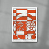 Splice 1 contemporary wall art print by Othman Zougam - sold by DROOL