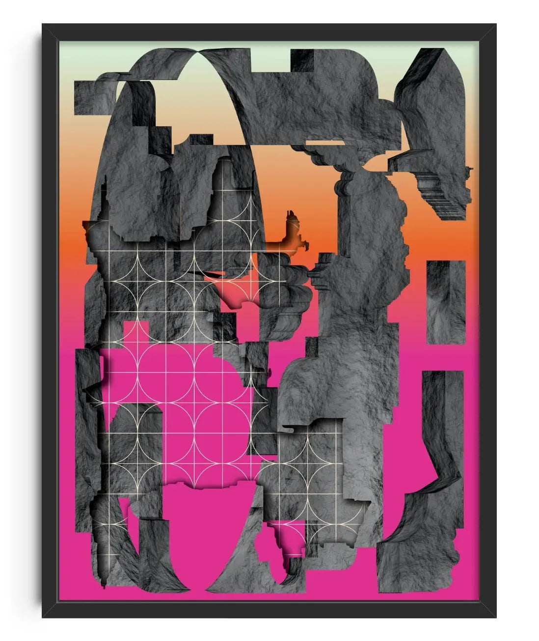 Worldbuilding contemporary wall art print by Klara Troost - sold by DROOL