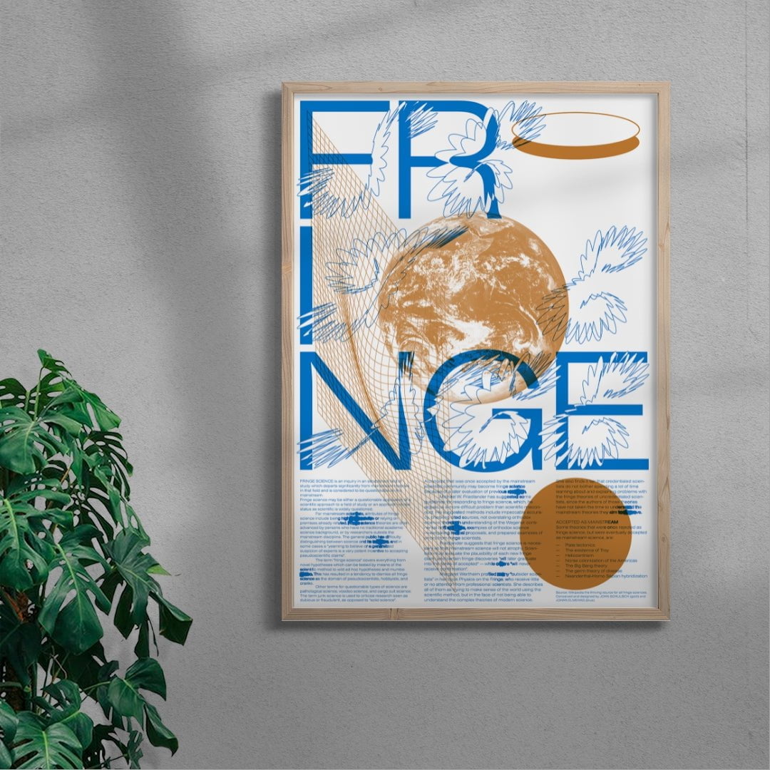 Fringe contemporary wall art print by Studio Trikken - sold by DROOL