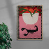 Scorpion contemporary wall art print by Natalie Savage - sold by DROOL