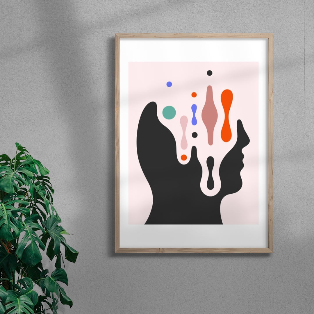 Transcended Profile contemporary wall art print by David Vanadia - sold by DROOL
