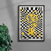 Mind Maze #1 contemporary wall art print by Lou Wang - sold by DROOL