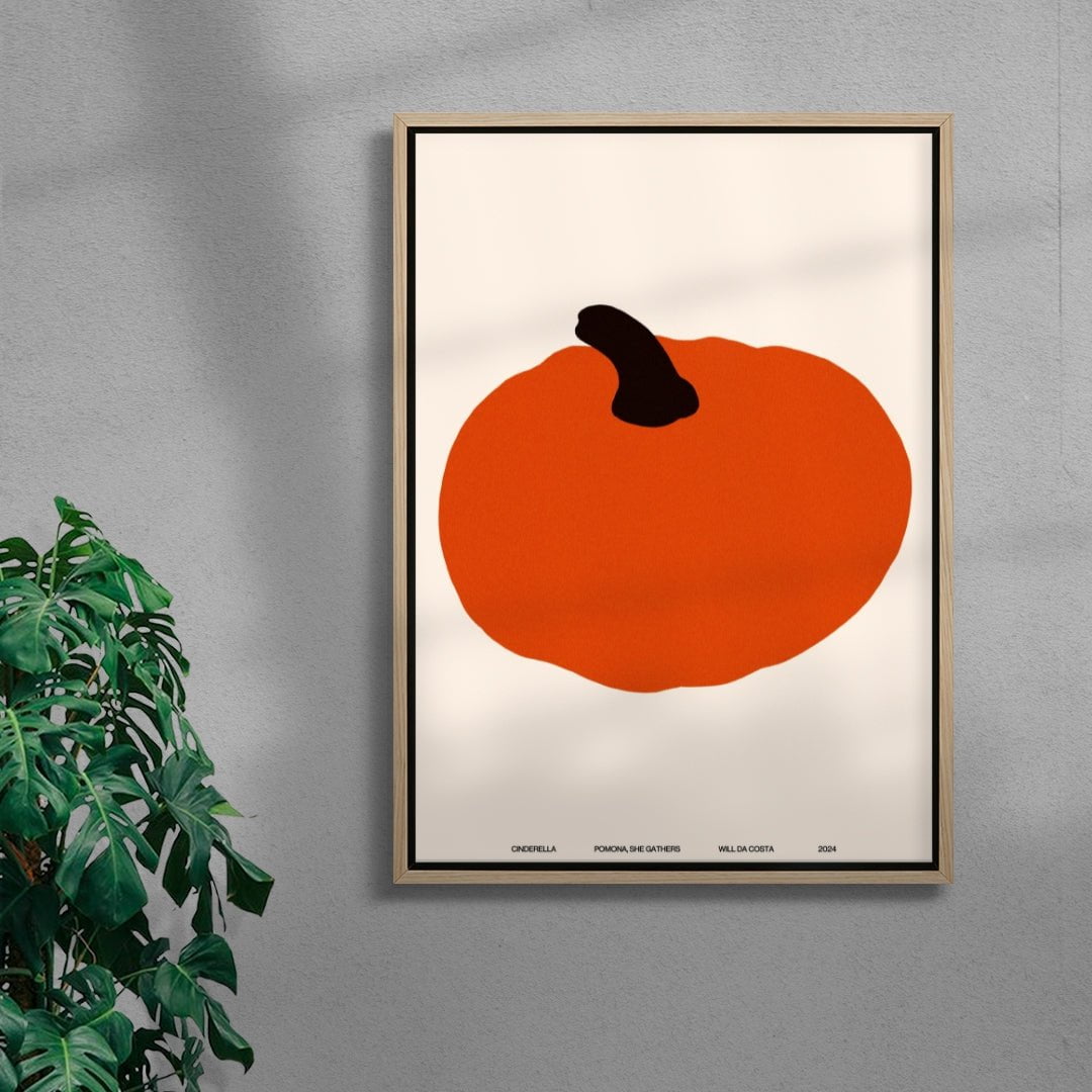 Cinderella contemporary wall art print by Will Da Costa - sold by DROOL