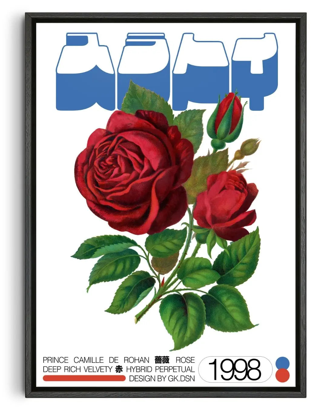 Hybrid Rose contemporary wall art print by George Kempster - sold by DROOL