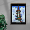 Go with all your heart contemporary wall art print by Othman Zougam - sold by DROOL