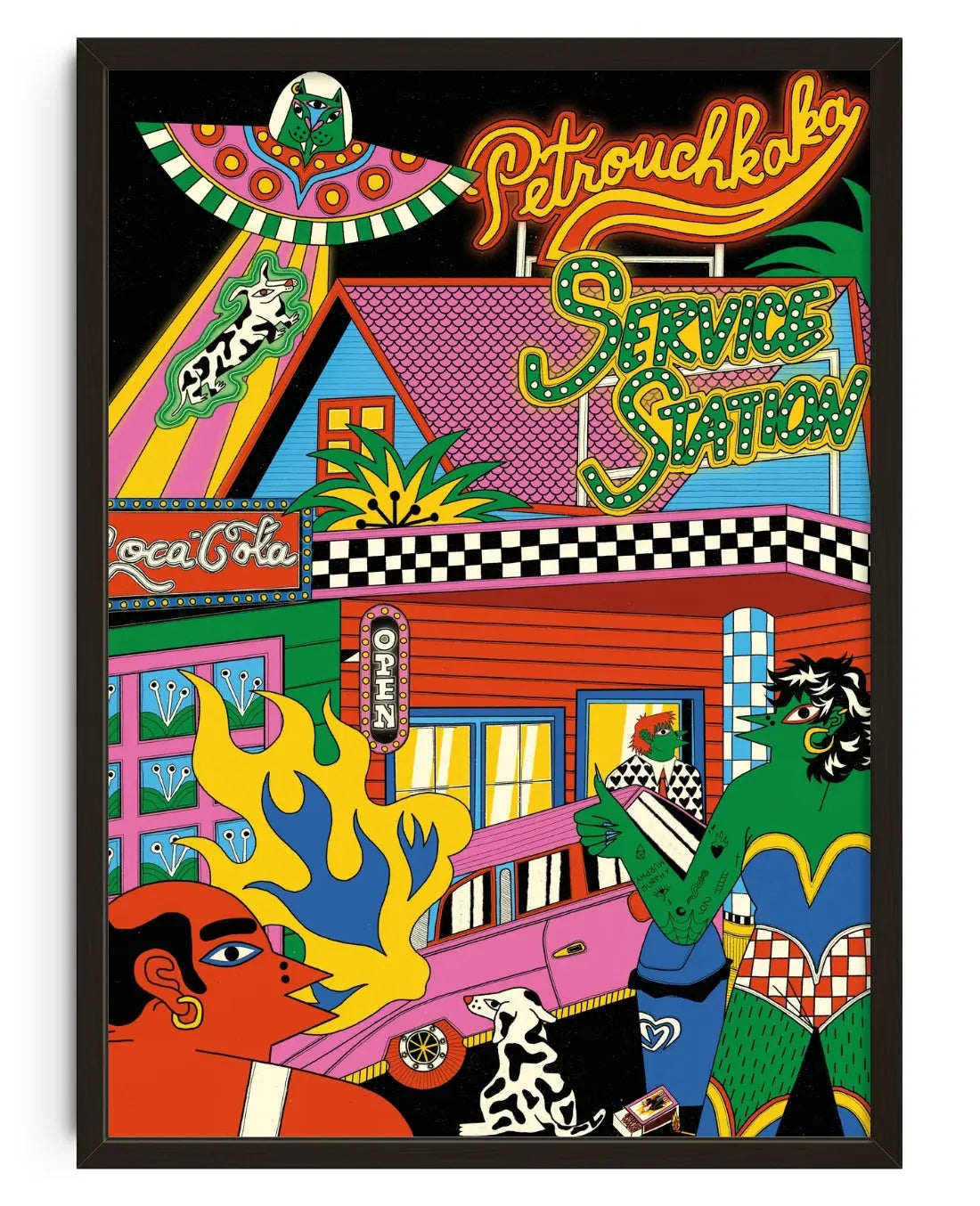 Service Station contemporary art print by Petrouchkaka - sold by DROOL