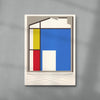 De Stijl Here contemporary wall art print by Edan Strachan - sold by DROOL