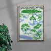 Arcadian Flowers contemporary wall art print by John Schulisch - sold by DROOL