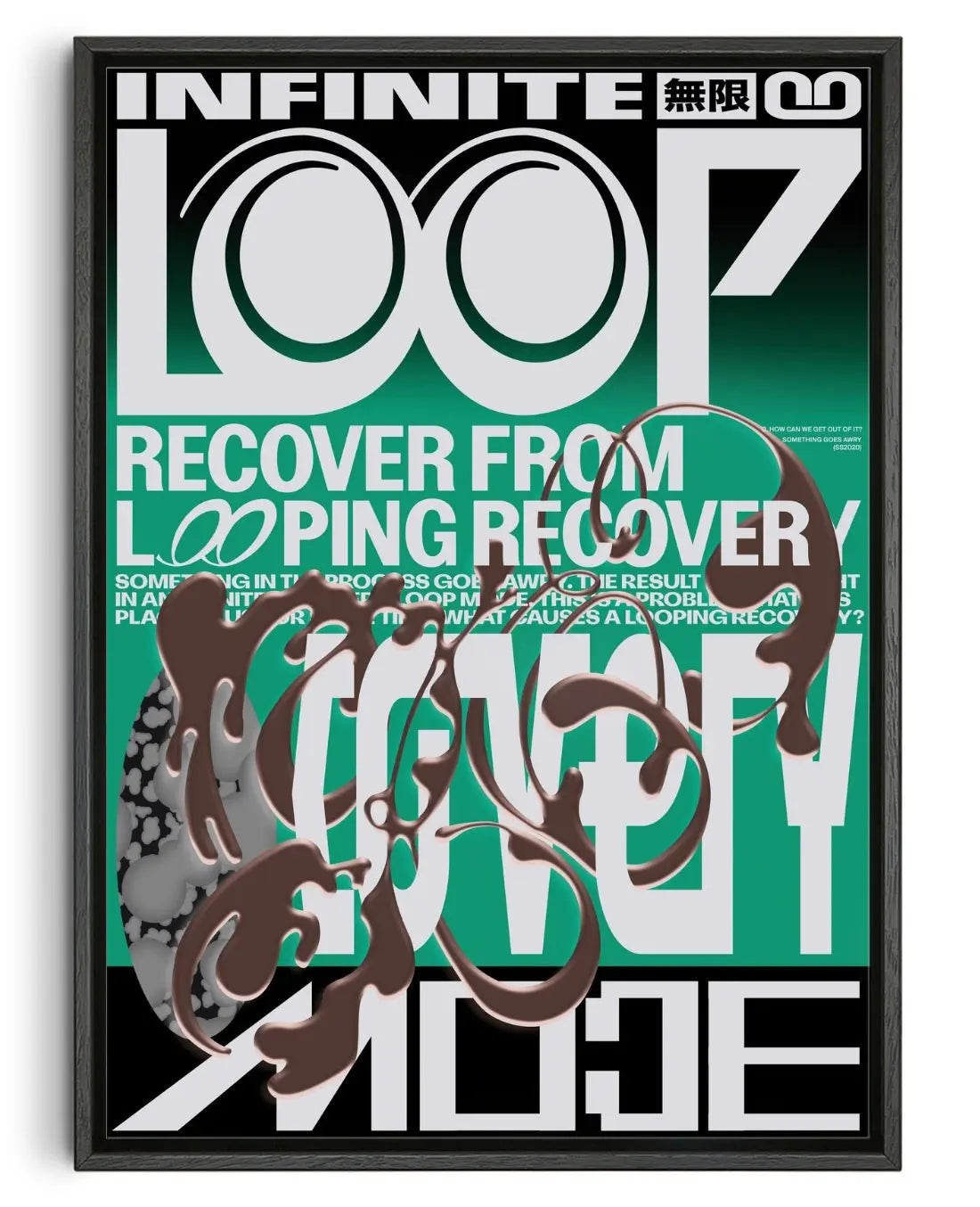 Looping Recovery I contemporary wall art print by Hui Hwang - sold by DROOL