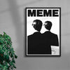 MEME contemporary wall art print by Utsav Verma - sold by DROOL