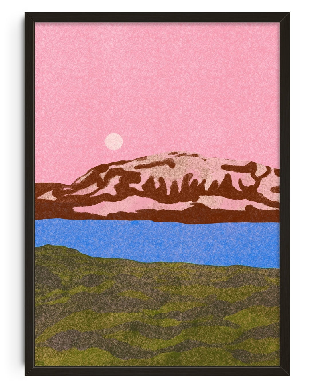 11.7x16.5" (A3) Jökulsárlón - UNFRAMED contemporary wall art print by Lily Kong - sold by DROOL