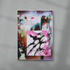 Running Away contemporary wall art print by Kitasavi - sold by DROOL