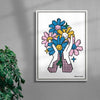 Les Mains Fleuries contemporary wall art print by Paolinoshka - sold by DROOL