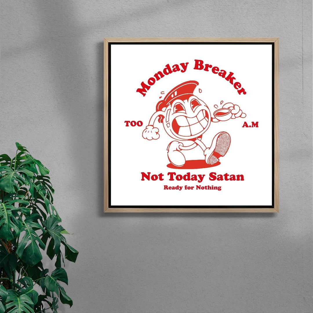 Monday Breaker contemporary wall art print by Marcello Pisano - sold by DROOL