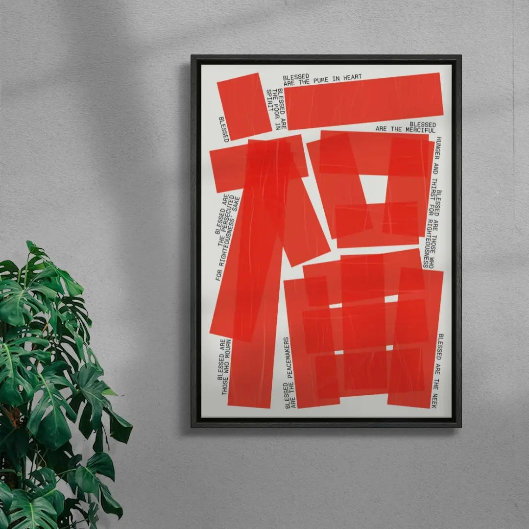 EIGHT BLESSINGS contemporary wall art print by Xtian Miller - sold by DROOL