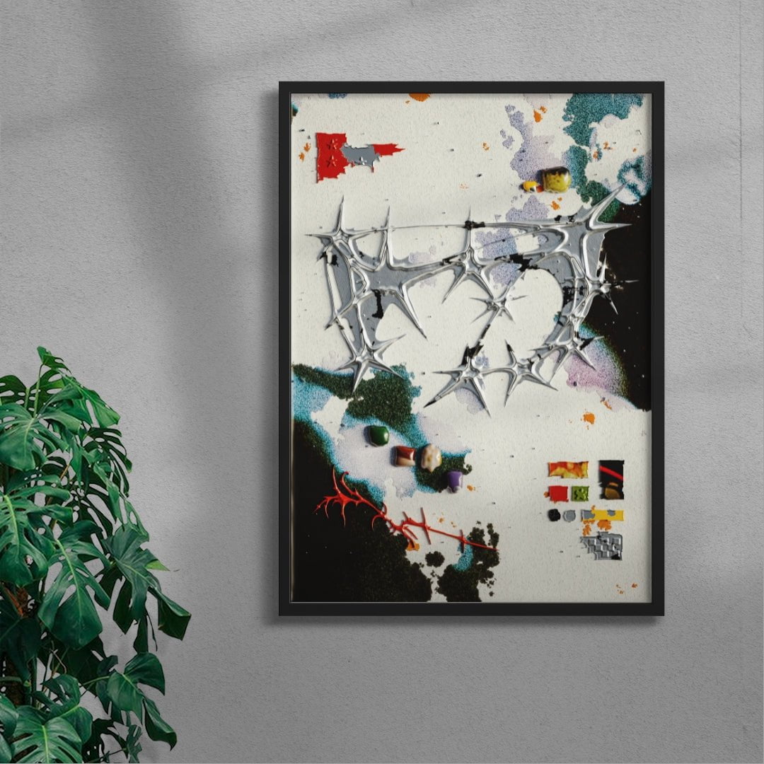Cold Constellations contemporary wall art print by Kitasavi - sold by DROOL