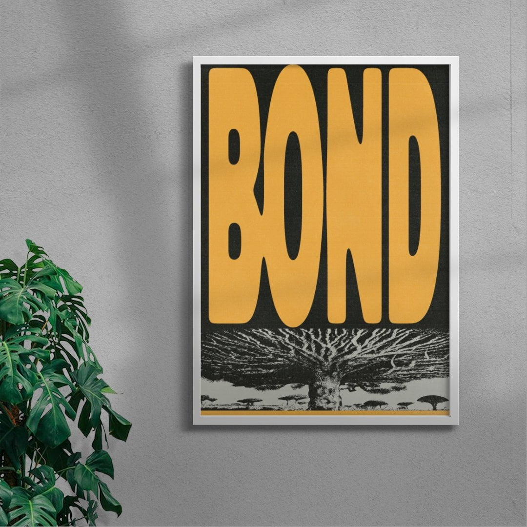 BOND contemporary wall art print by Sheyi Adebayo - sold by DROOL