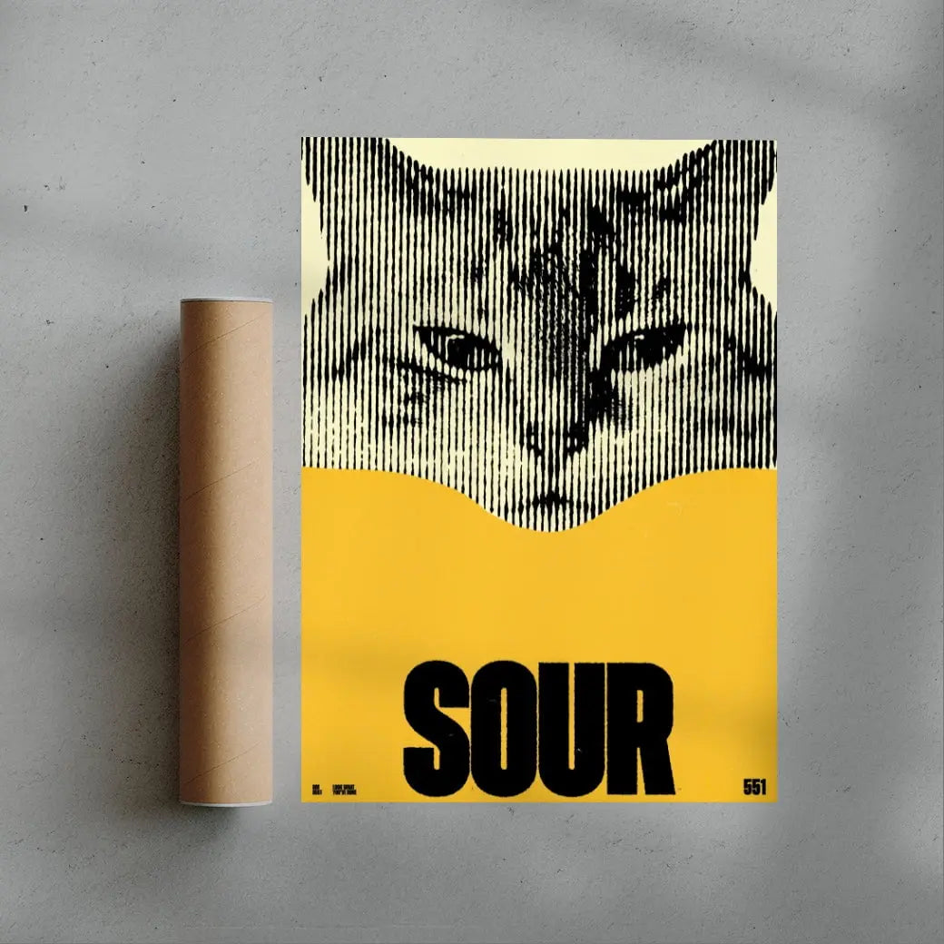 SOUR contemporary wall art print by Brad Mead - sold by DROOL