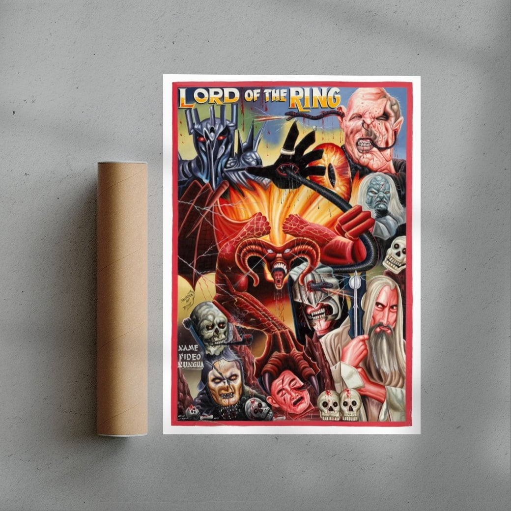 Lord of the Rings contemporary wall art print by Deadly Prey - sold by DROOL