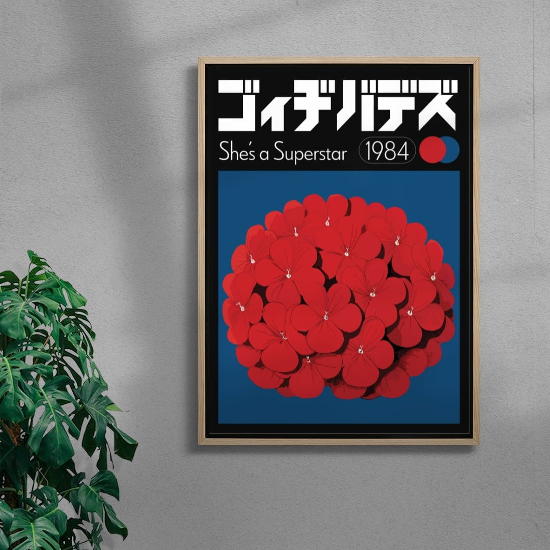 Superstar contemporary wall art print by George Kempster - sold by DROOL
