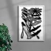 The Flower and the drops contemporary wall art print by Célestin Krier - sold by DROOL
