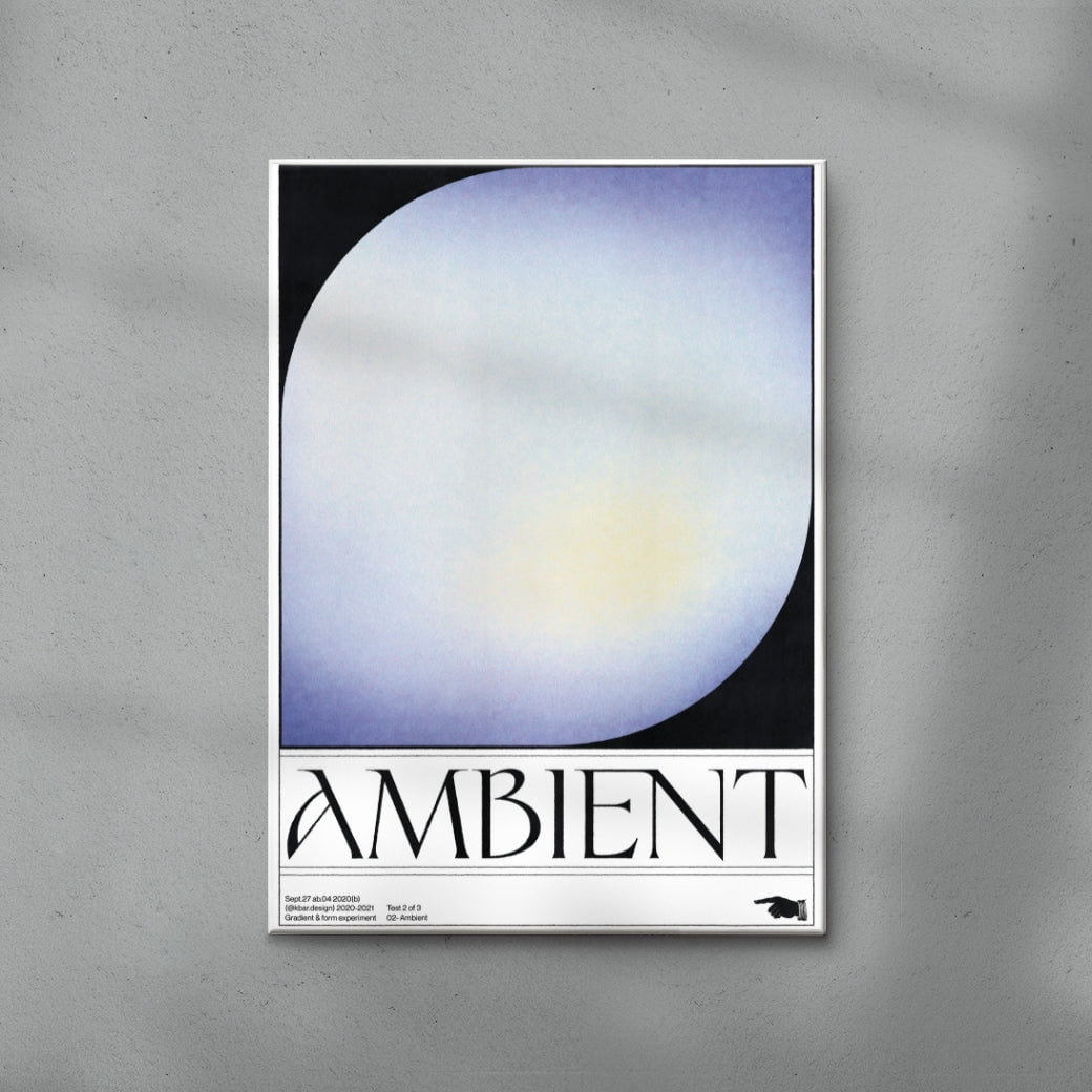 Ambient contemporary wall art print by Alexander Khabbazi - sold by DROOL