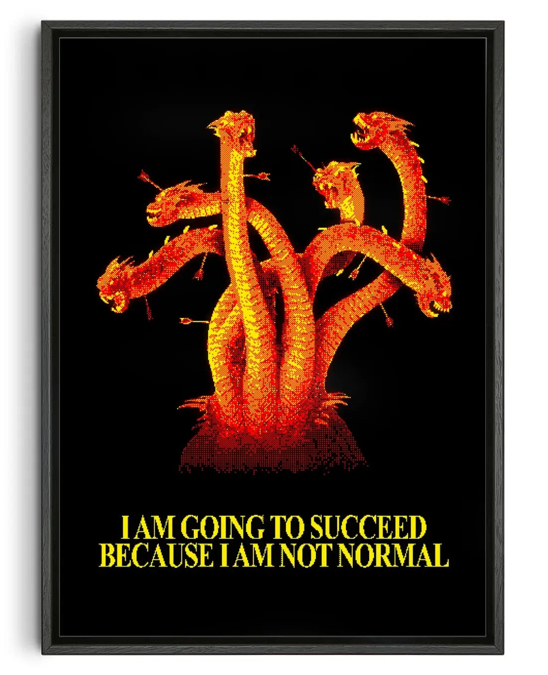 I Am Going To Succeed Because I Am Not Normal contemporary canvas print by christos.jpeg - sold by DROOL