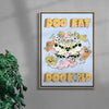 Dog Eat Dog World contemporary wall art print by My Sunbeam - sold by DROOL