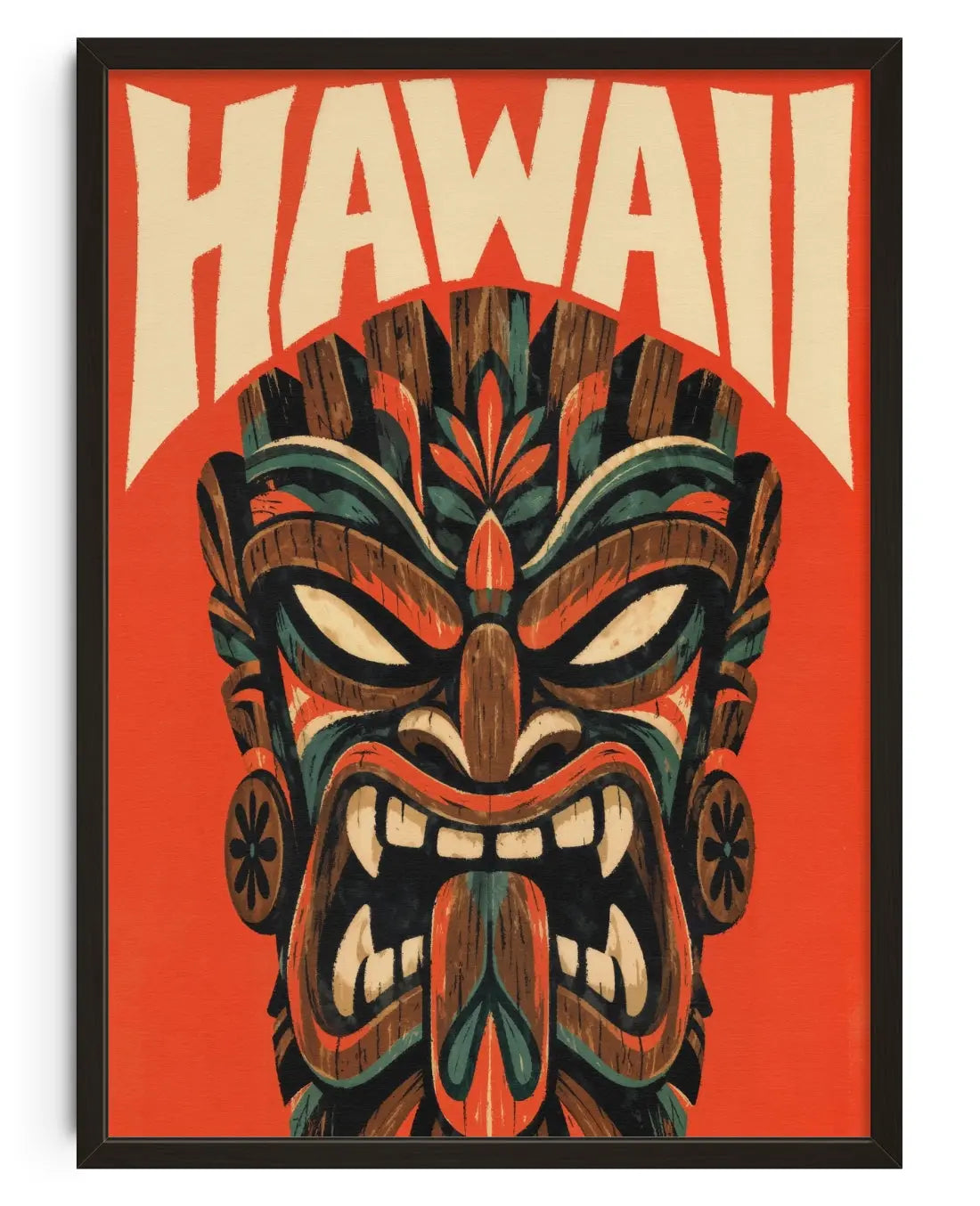 Tiki Tours contemporary art print by Xela - sold by DROOL